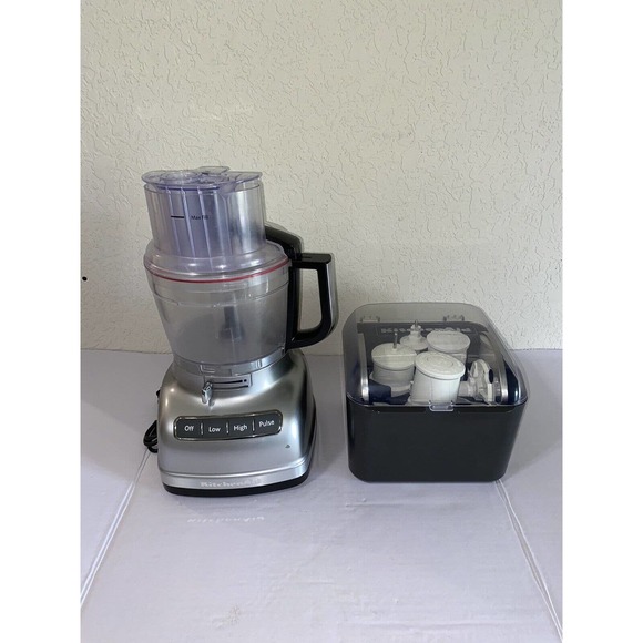 KitchenAid 11-Cup Food Processor ExactSlice System Contour Silver KFP1133CU - Picture 2 of 16